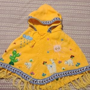 Handmade Mexican Baby Poncho